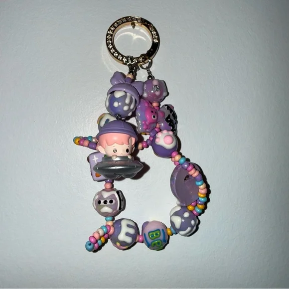 Colorful Beaded Keychain - Picture 1 of 4